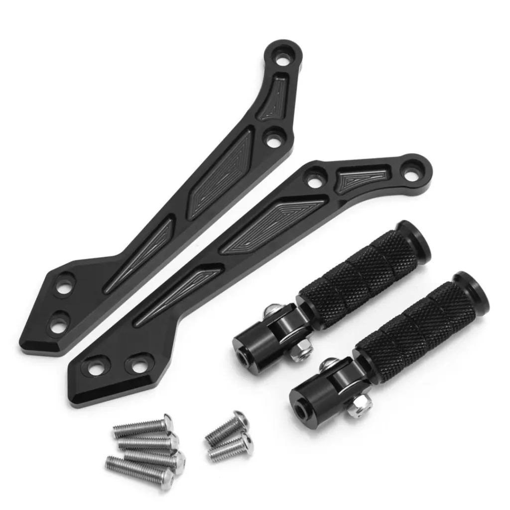 CNC Fußrasten Für Sur-Ron Light Bee | Rutschfest & Verbreitert | Einfache Montage | Schwarz/Rot/Silber